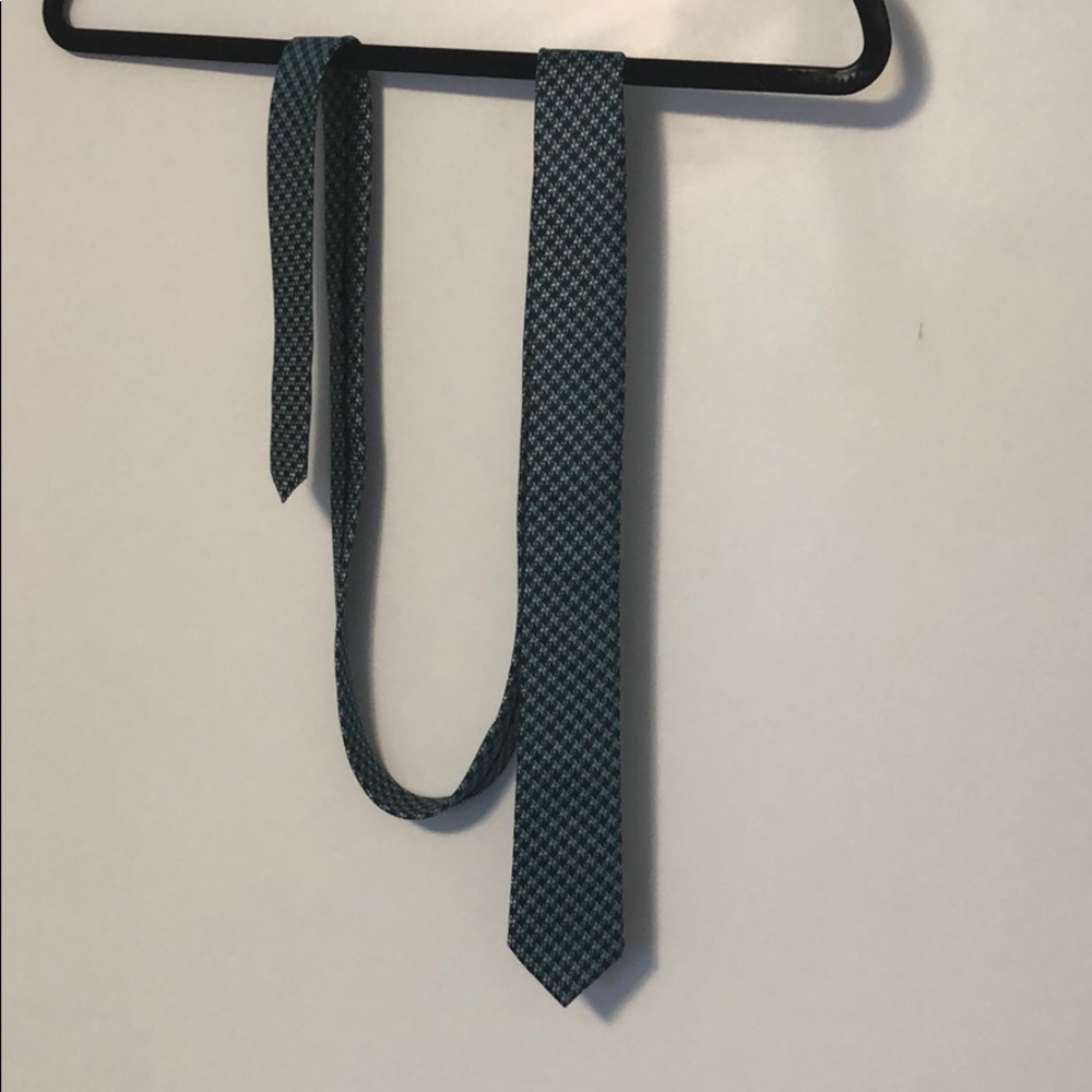 RW&CO Slim Tie Teal Pattern